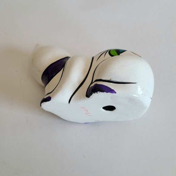 Hand painted ceramic cat. - Picture 6 of 7
